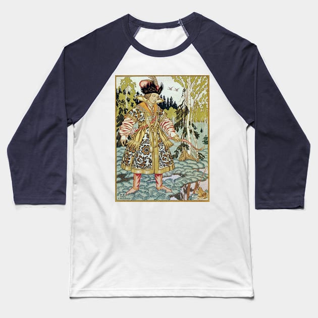 Prince Ivan and The Frog Princess - Ivan BIlibin Baseball T-Shirt by forgottenbeauty